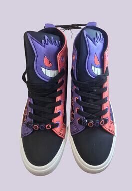 Pokémon Gengar High Top Shoes Ground Up Purple Black Chunky NWT 6
